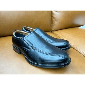 Dockers Greer Dress Shoes Mens 7.5M Black Excellent Slip On Loafers 90-43514